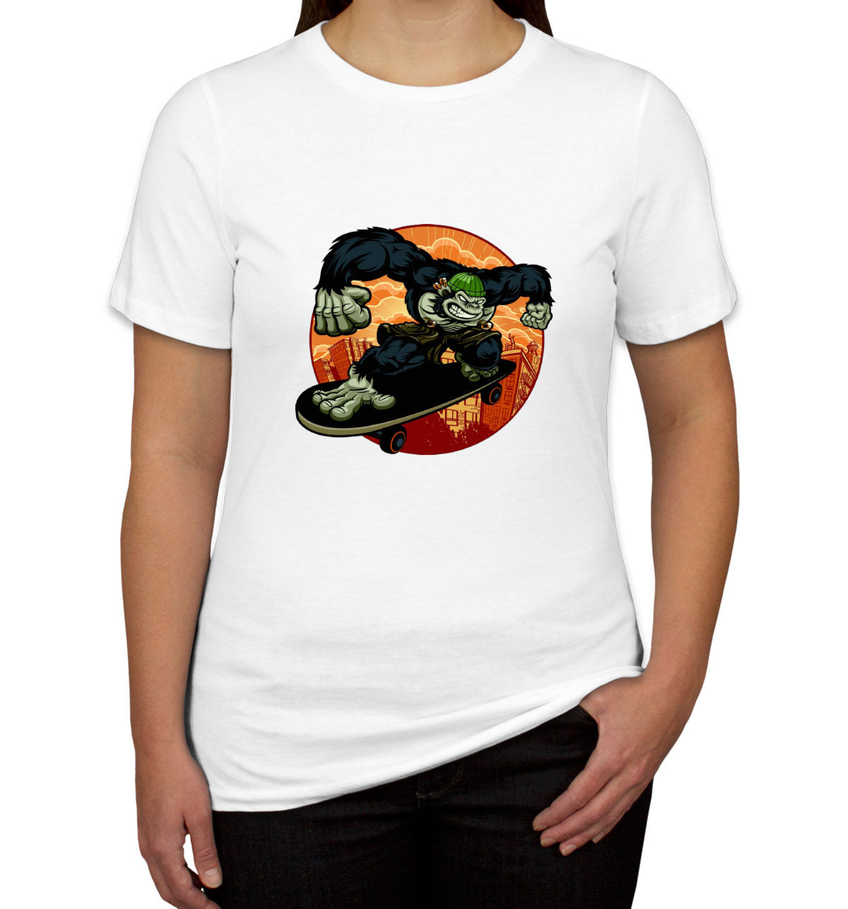 Gorilla Skateboard Women's T-shirt