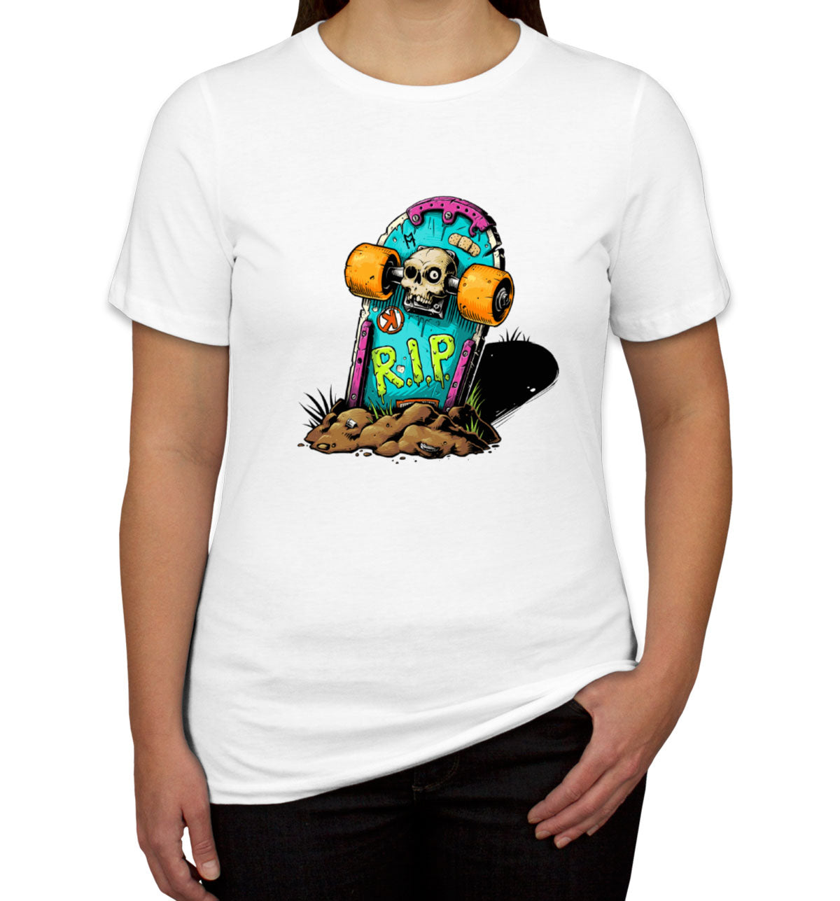 Skateboard Graveyard RIP Women's T-shirt