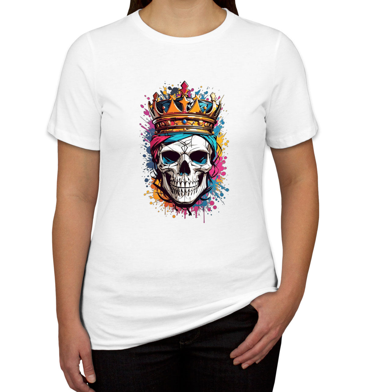 Colorful Skull Women's T-shirt