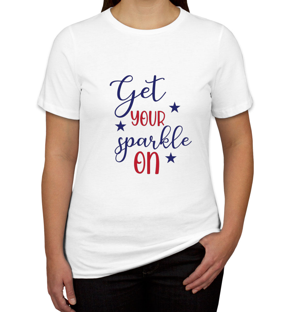 Get Your Sparkle On Patriotic Women's T-shirt