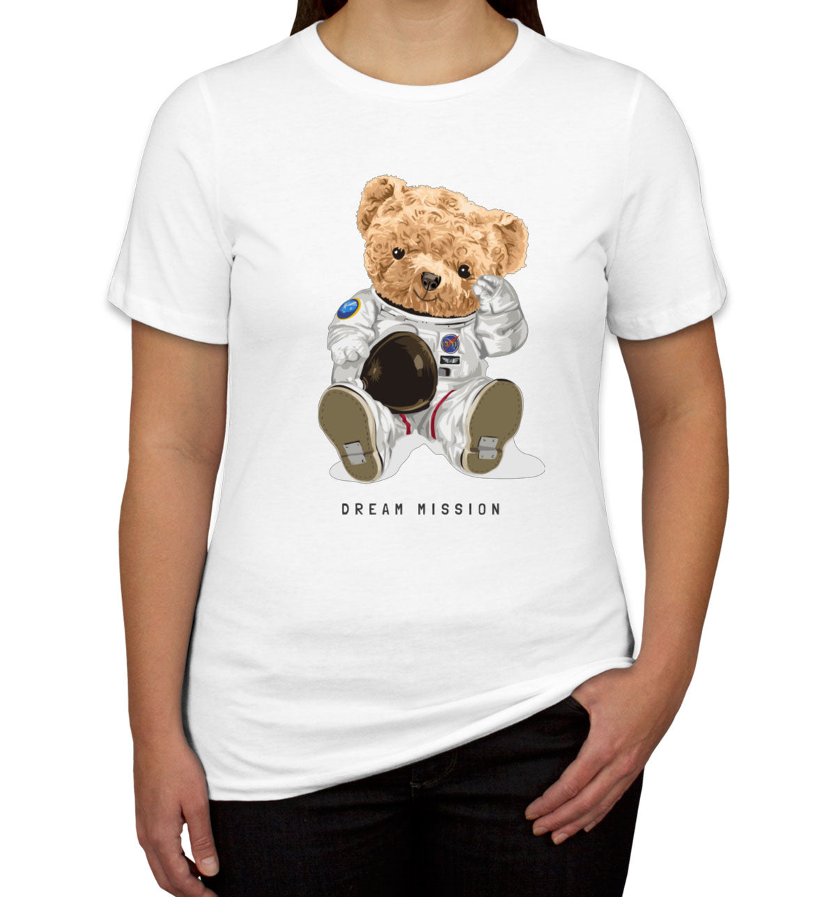 Teddy Bear Astronaut Dream Mission Women's T-shirt