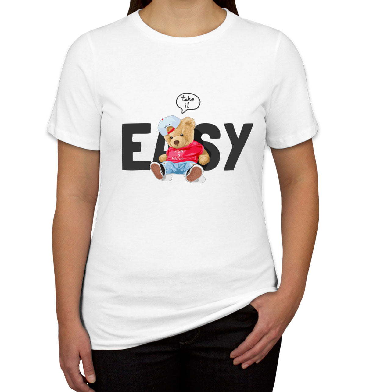 Teddy Bear Take It Easy Women's T-shirt