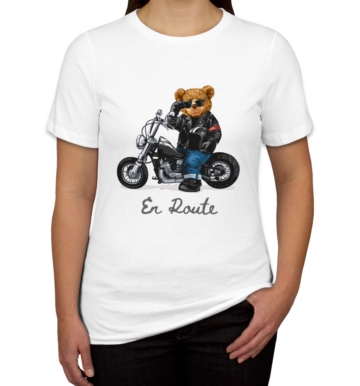 Teddy Bear Biker Women's T-shirt