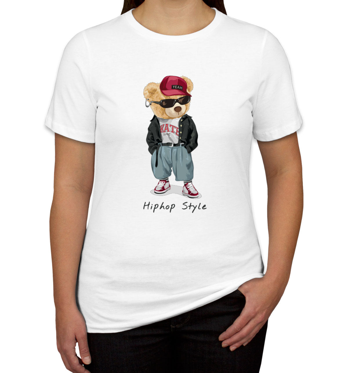 Teddy Bear Hiphop Style Women's T-shirt