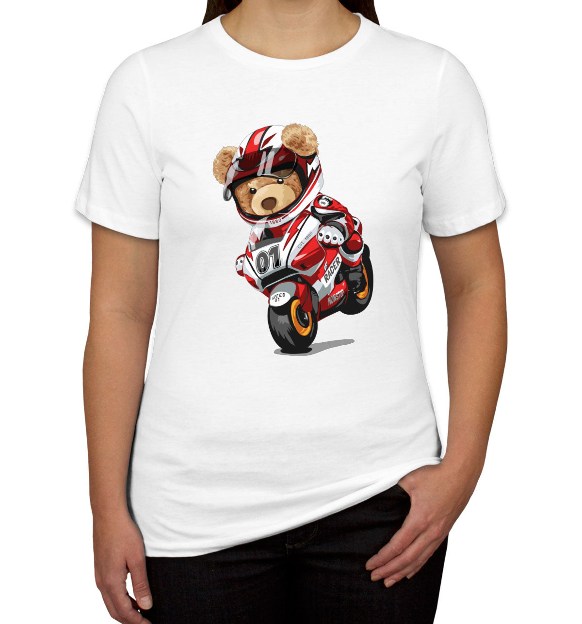 Teddy Bear Motorcycle Women's T-shirt