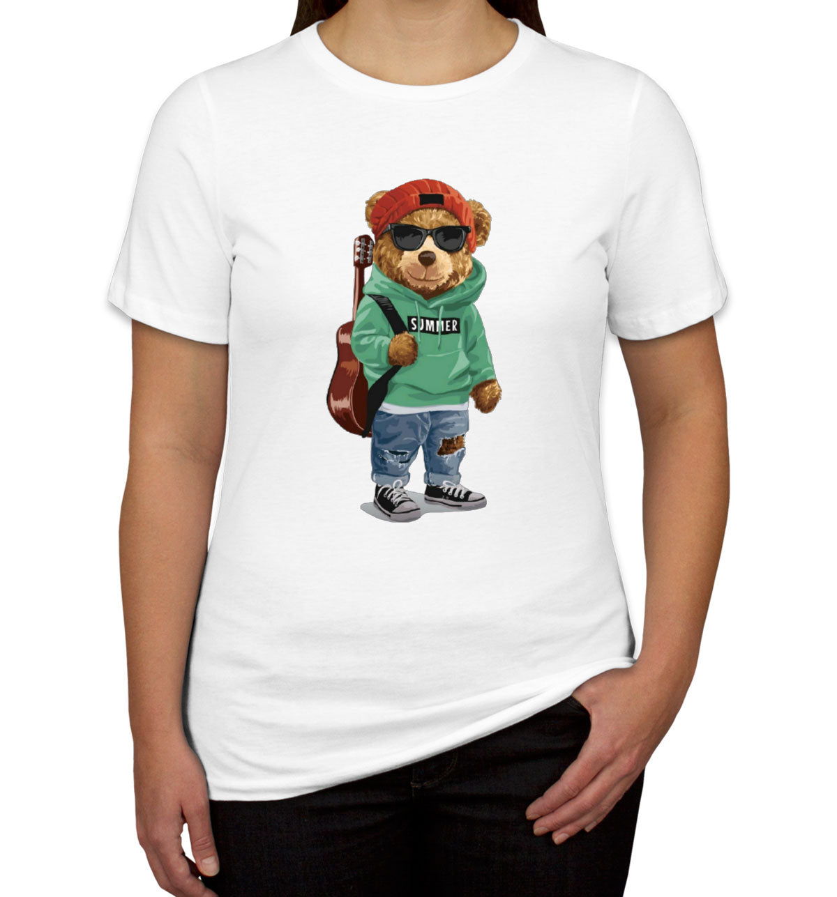 Teddy Bear Musician Women's T-shirt