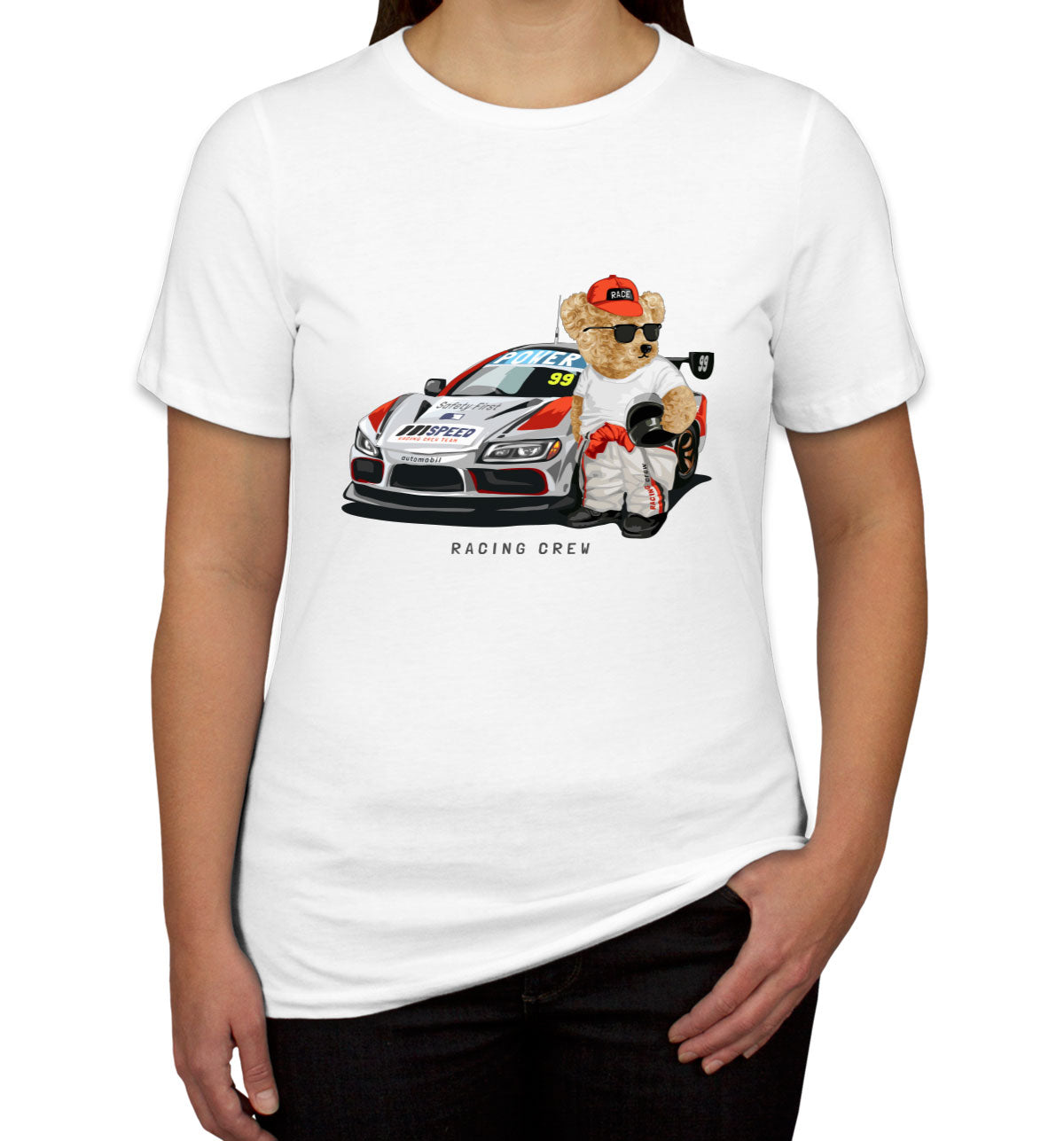 Teddy Bear Racing Crew Women's T-shirt