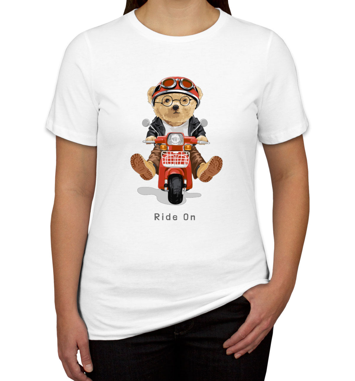 Teddy Bear Ride On Women's T-shirt