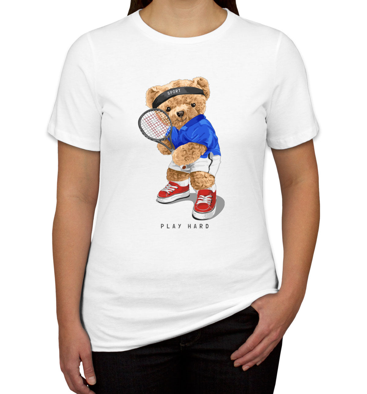 Teddy Bear Tennis Women's T-shirt