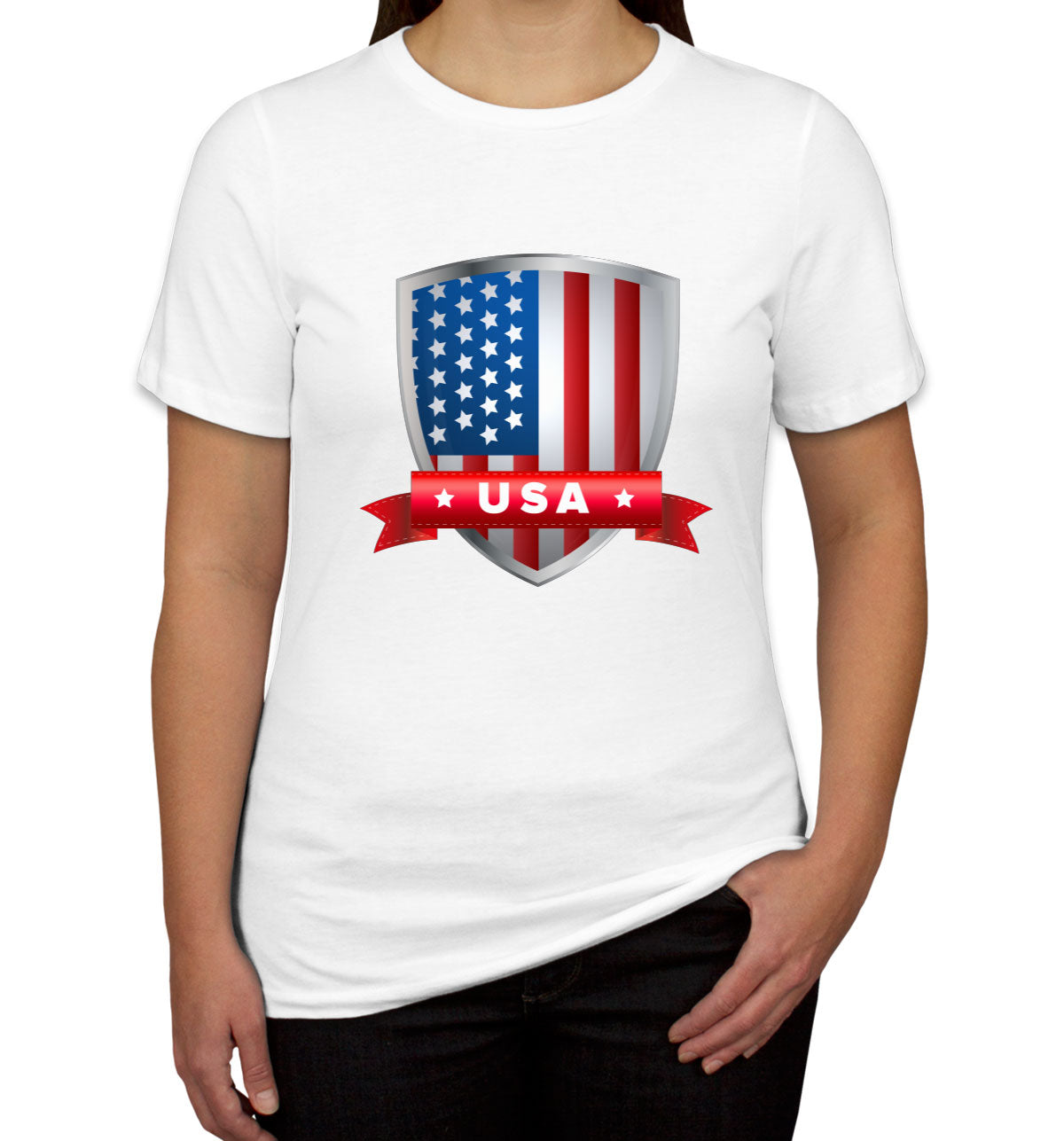 USA Shield Flag Women's T-shirt