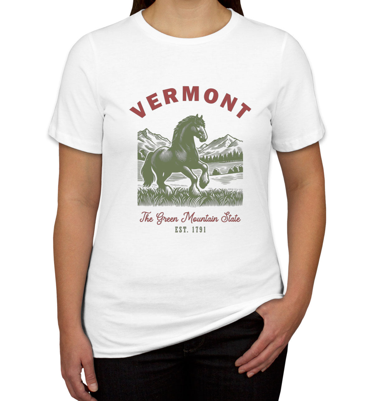 Vermont State Vintage Women's T-shirt