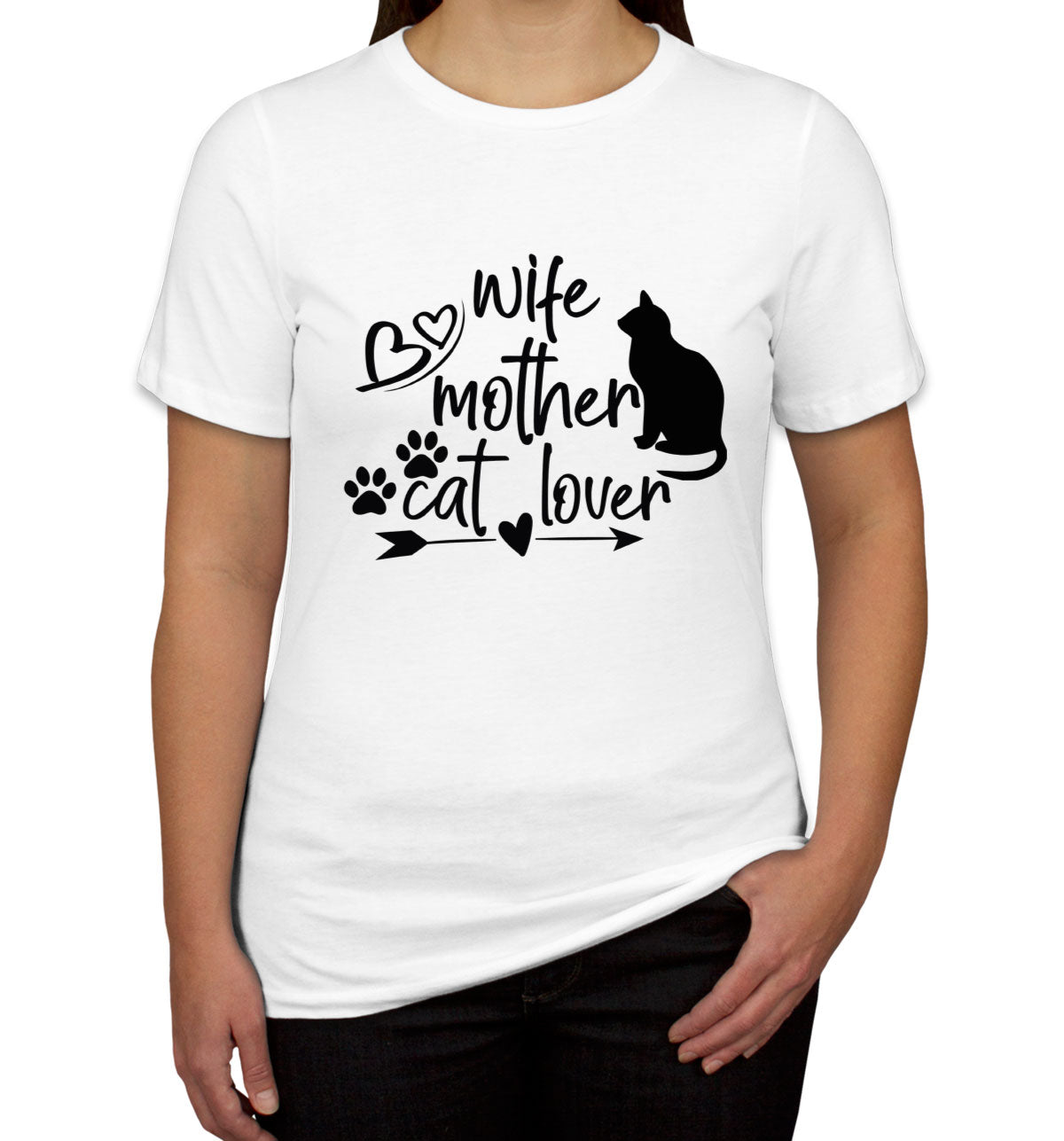 Wife Mother Cat Lover Mother's Day Women's T-shirt
