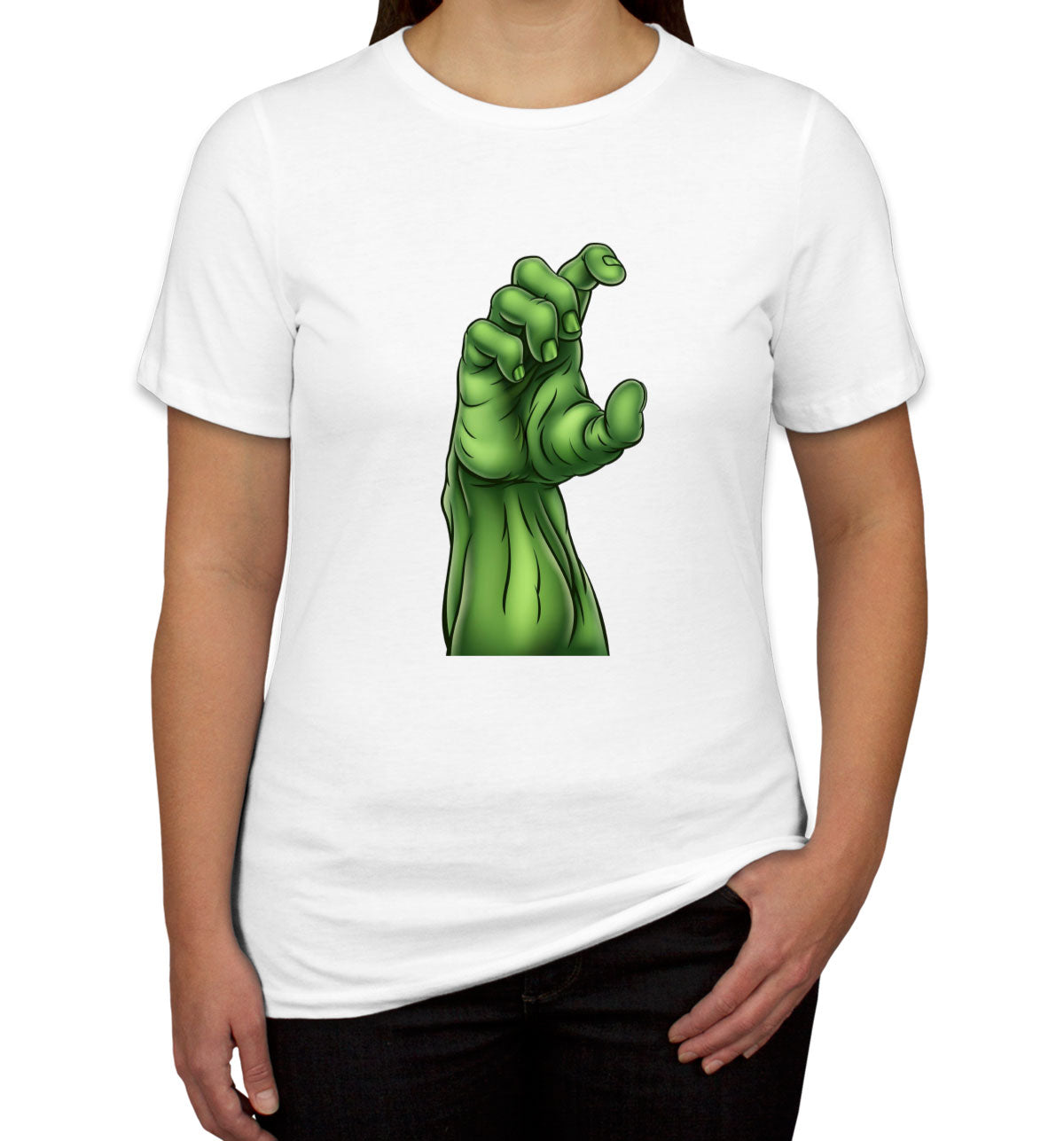 Zombie Monster Hand Halloween Women's T-shirt