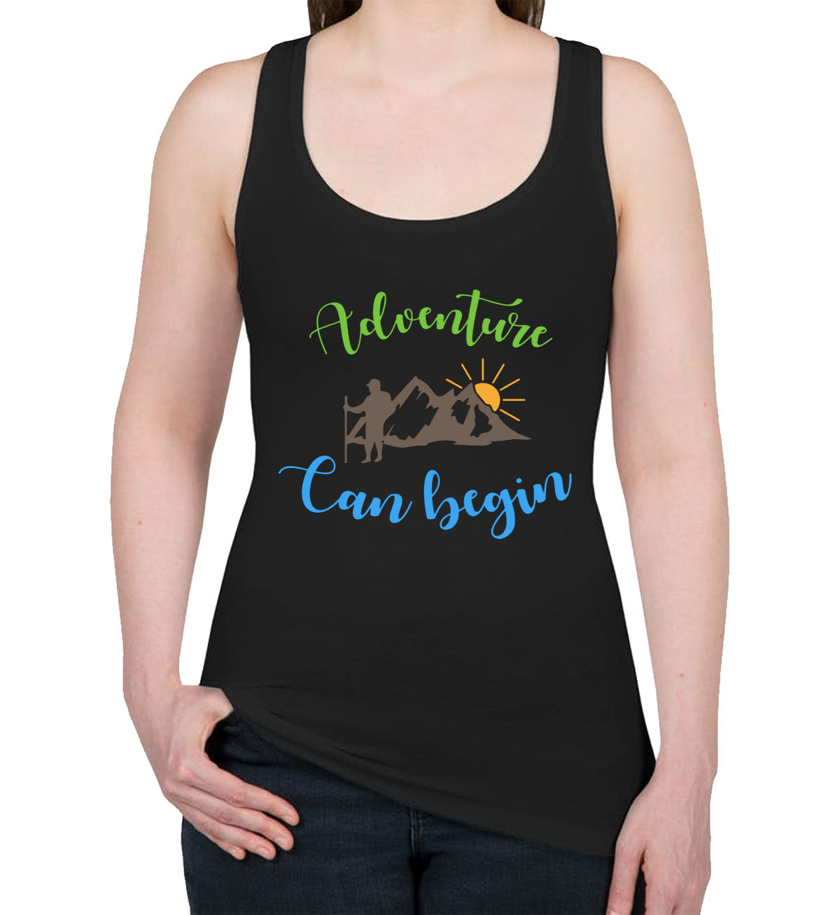 Adventure Can Begin Women's Racerback Tank Top