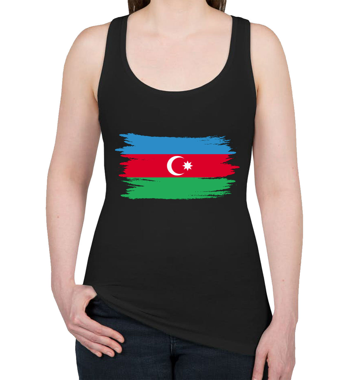 Azerbaijan Flag Women's Racerback Tank Top