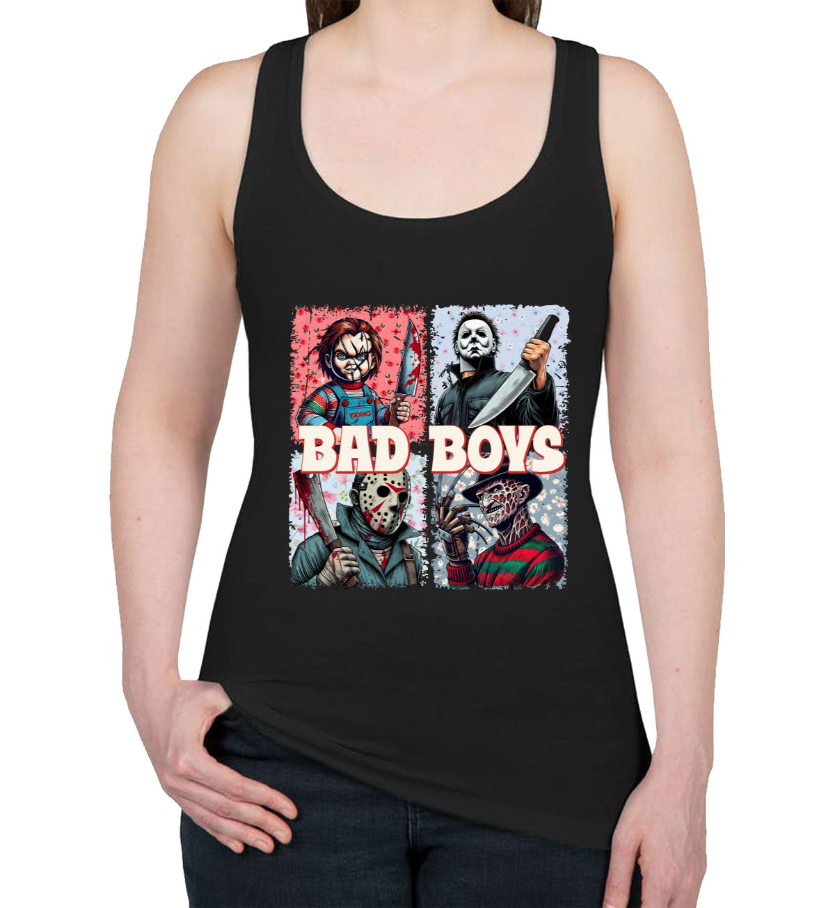 Bad Boys Halloween Women's Racerback Tank Top