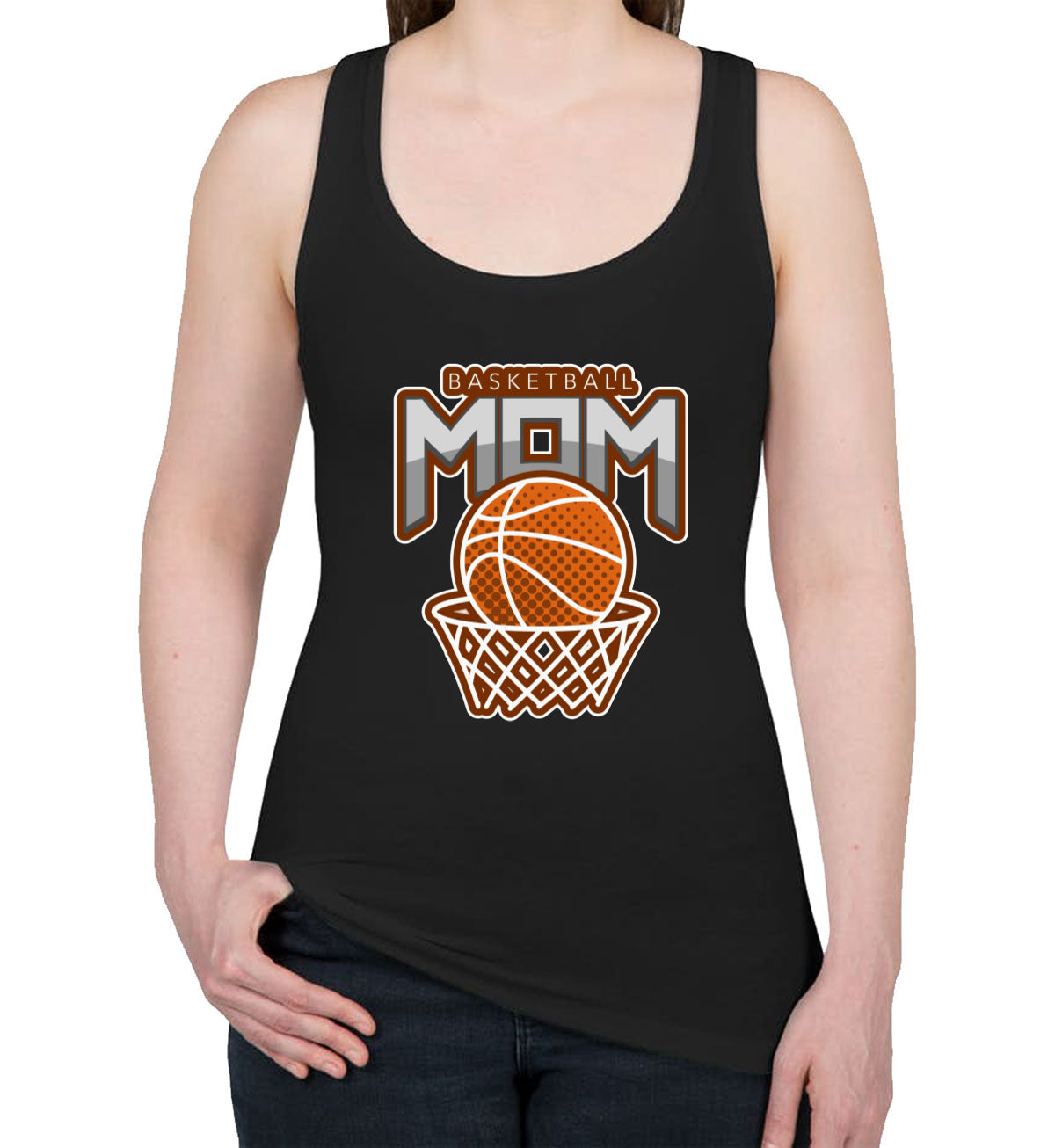 Basketball Mom Women's Racerback Tank Top