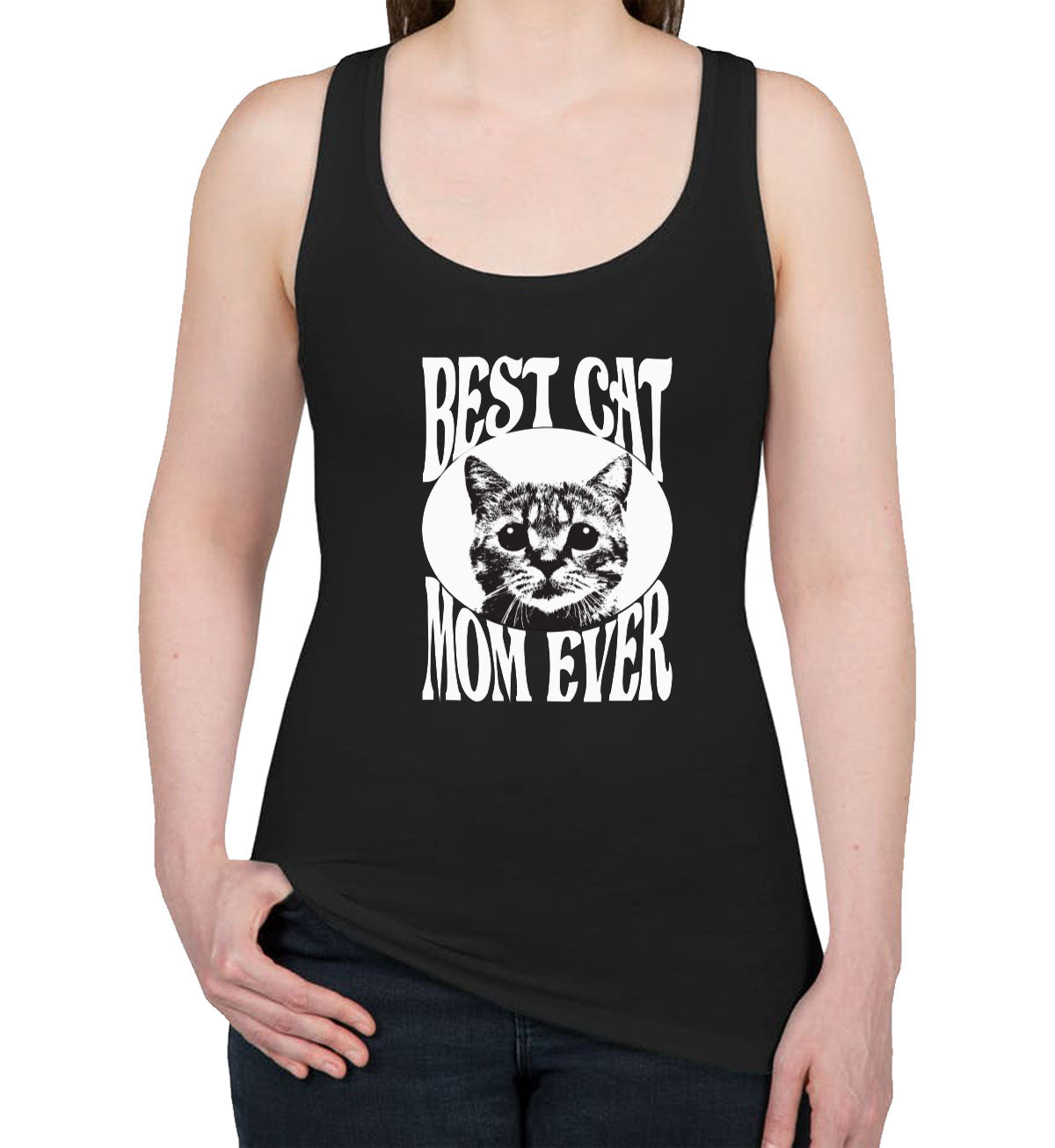 Best Cat Mom Ever Women's Racerback Tank Top
