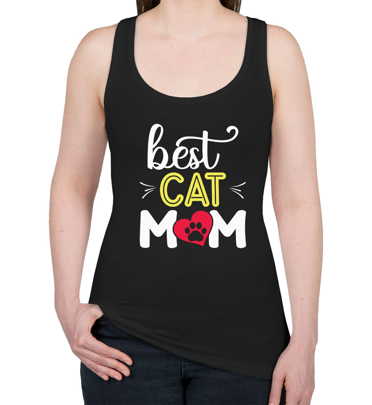 Best Cat Mom Women's Racerback Tank Top