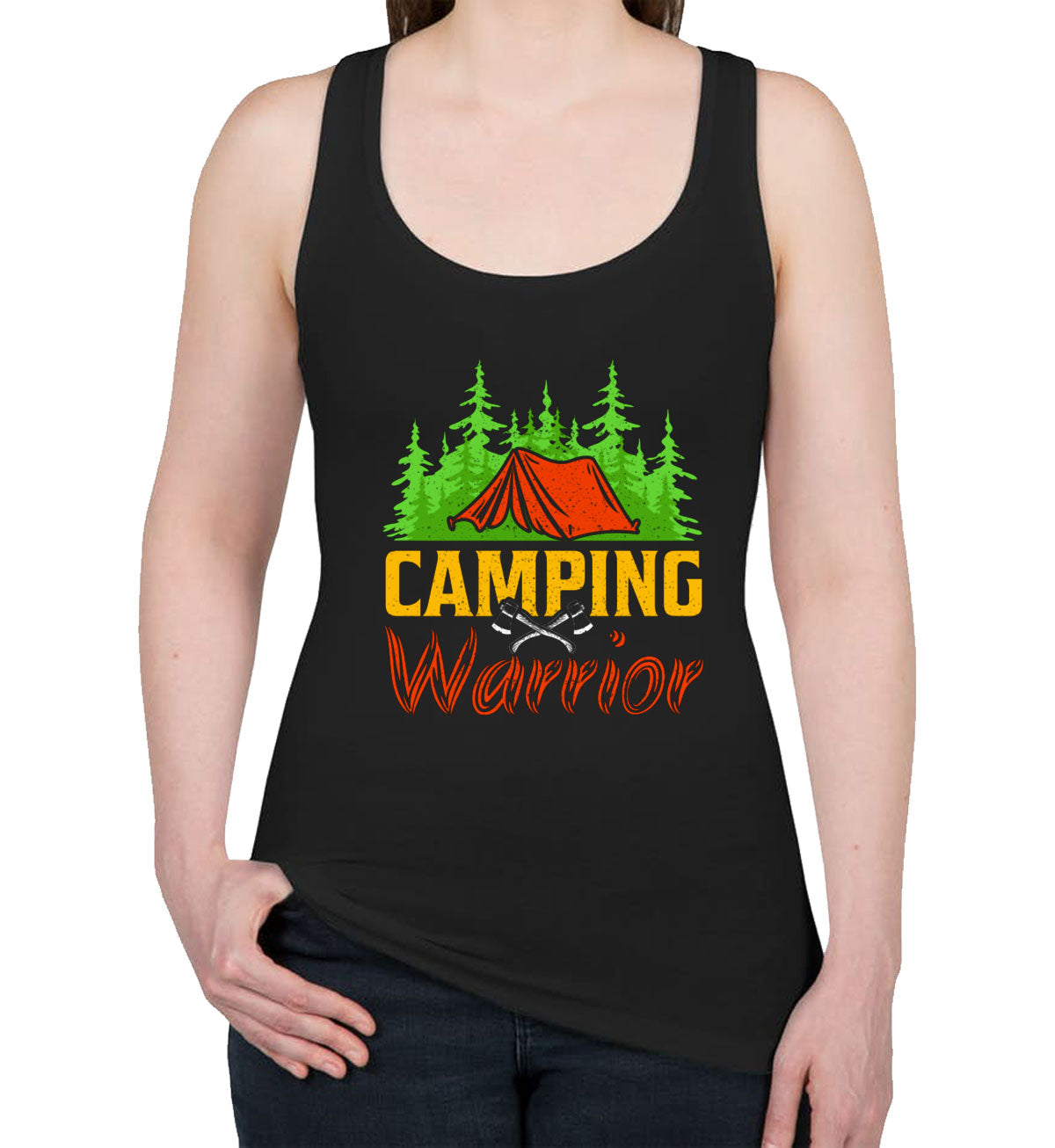 Camping Warrior Women's Racerback Tank Top