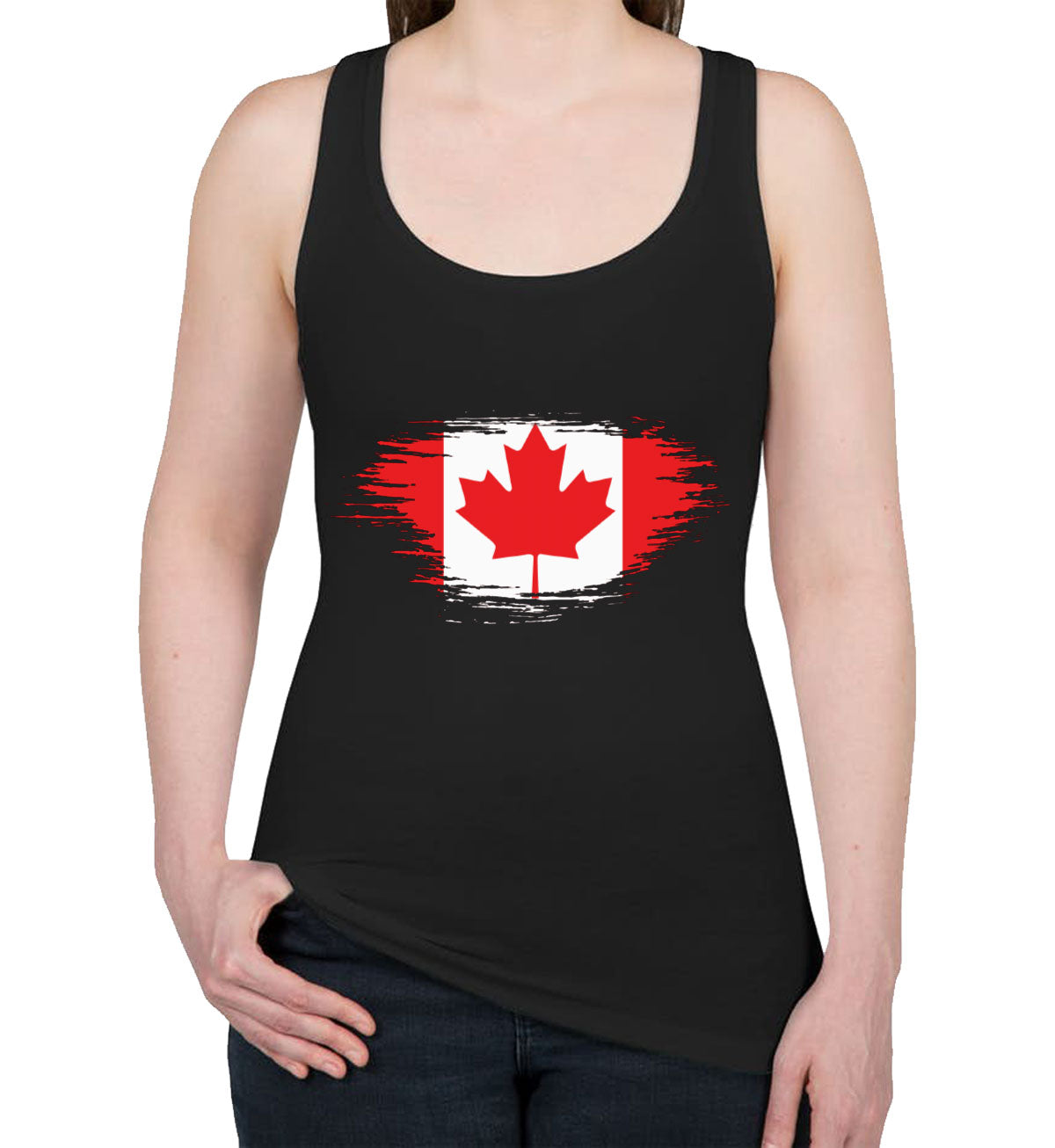 Canada Flag Women's Racerback Tank Top