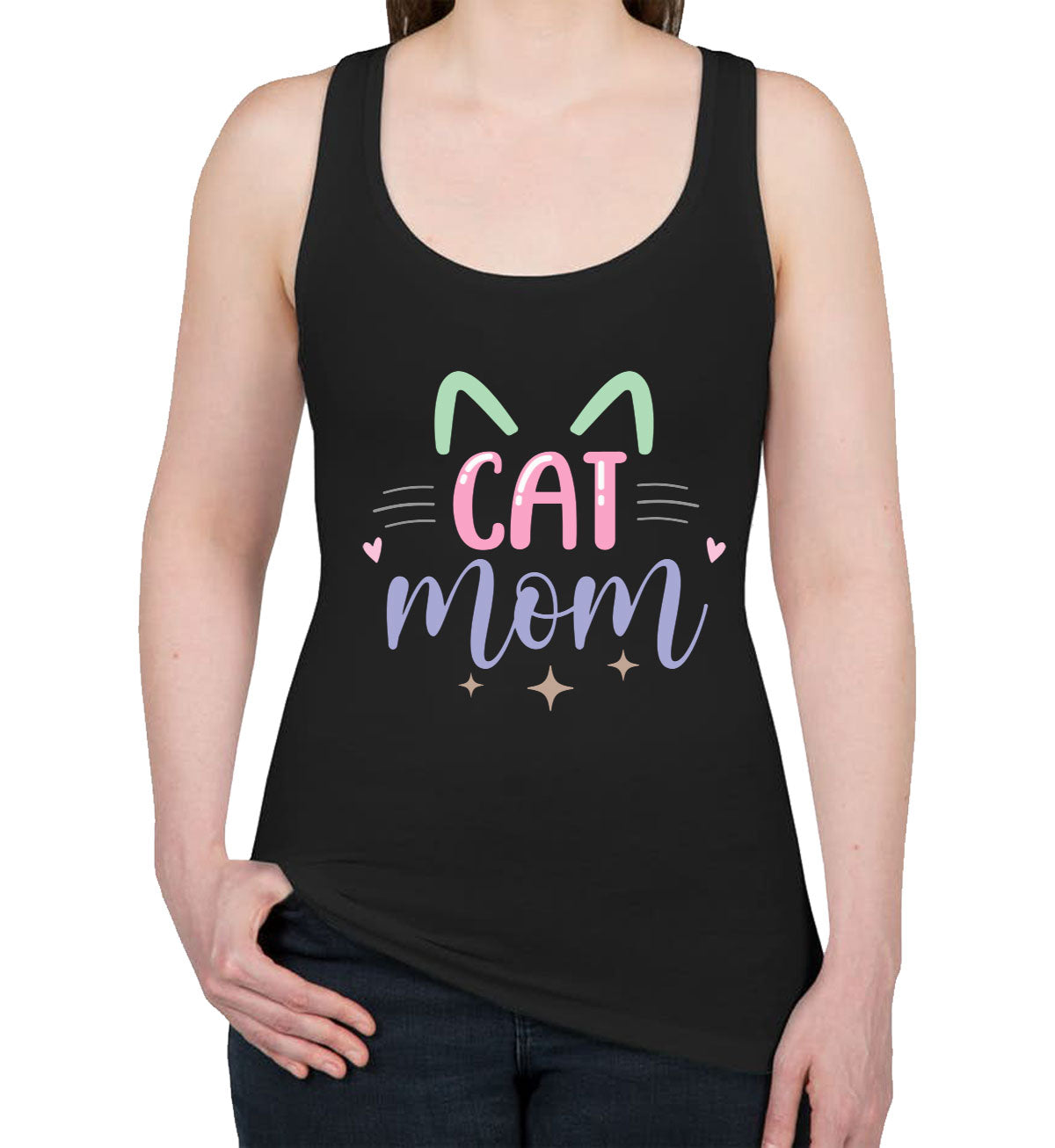 Cat Mom Women's Racerback Tank Top