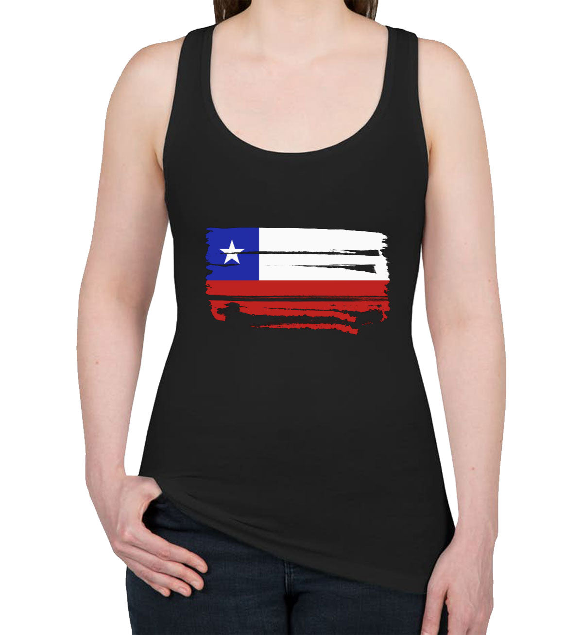 Chile Flag Women's Racerback Tank Top