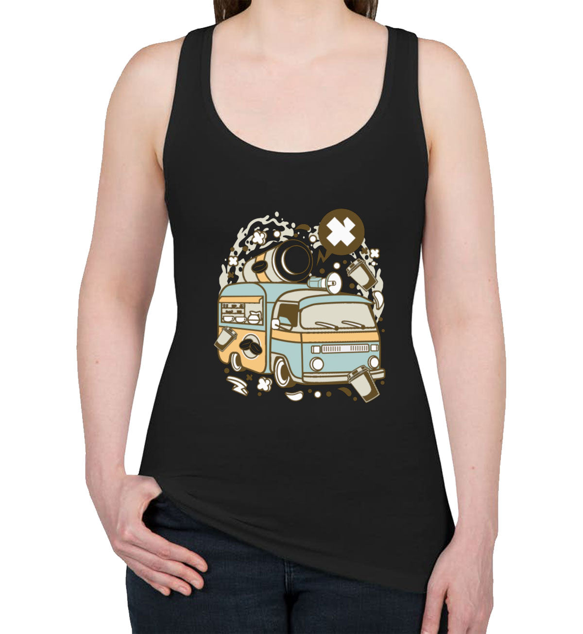 Coffee Van Women's Racerback Tank Top