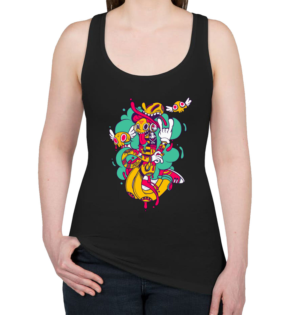 Graffiti Design Women's Racerback Tank Top