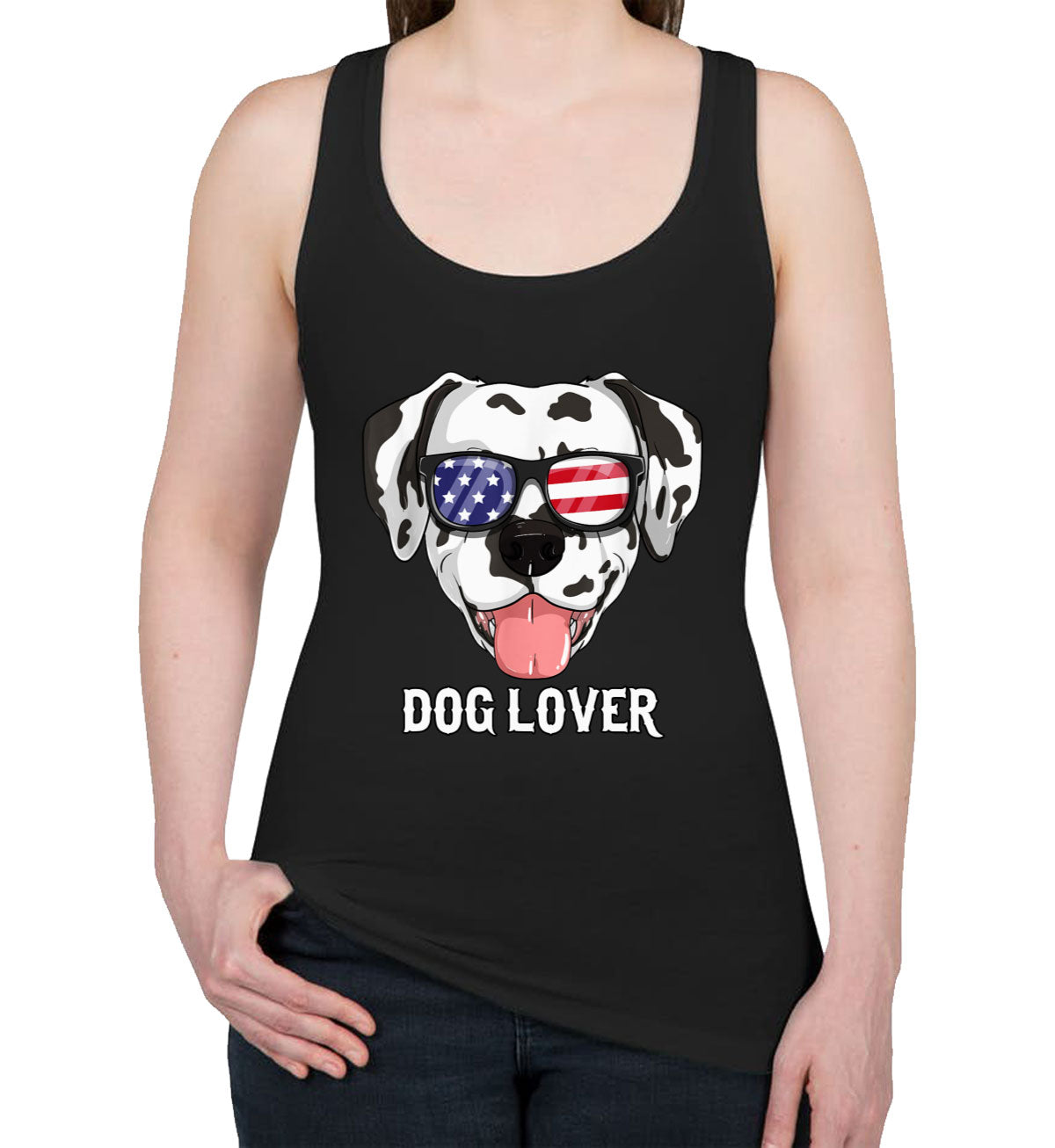 Dalmatian Dog Lover Women's Racerback Tank Top