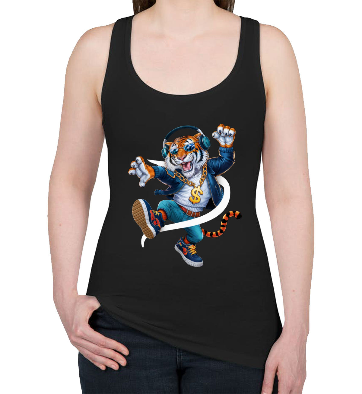 Dancing Tiger Women's Racerback Tank Top