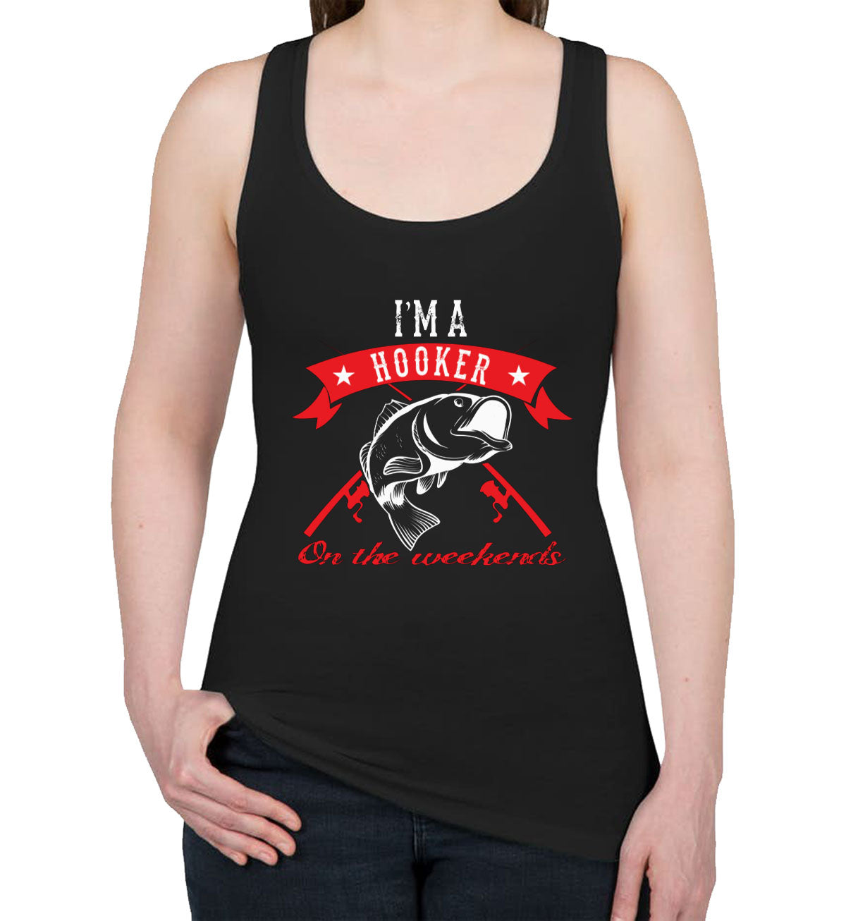 I'm A Hooker On The Weekends Women's Racerback Tank Top