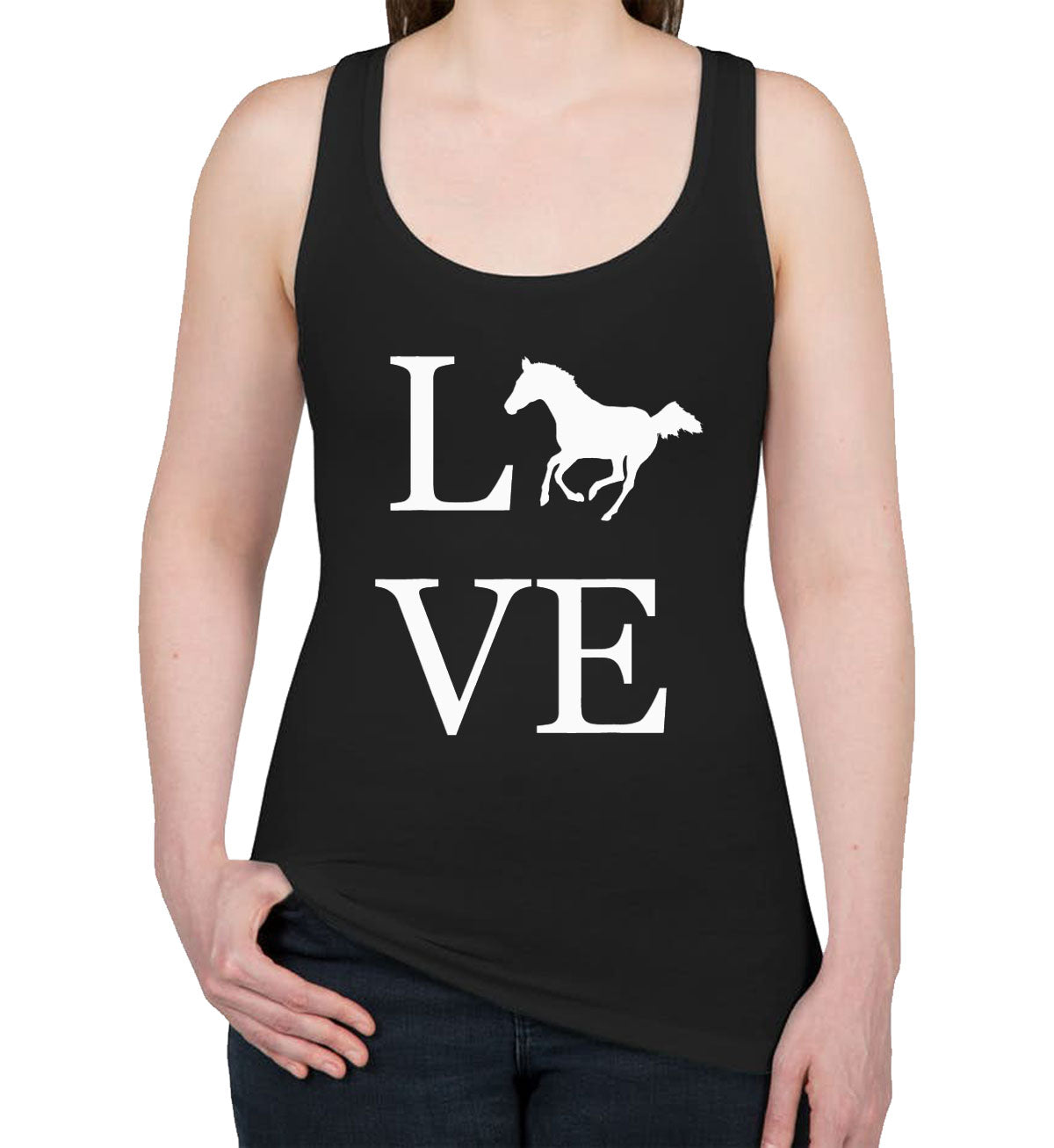 Horse Love Women's Racerback Tank Top