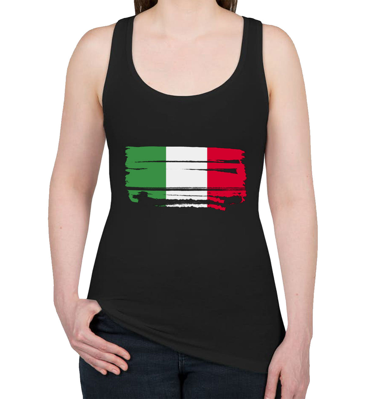 Italy Flag Women's Racerback Tank Top