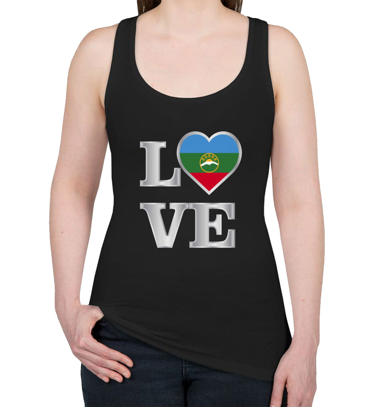 Karachay Love Women's Racerback Tank Top