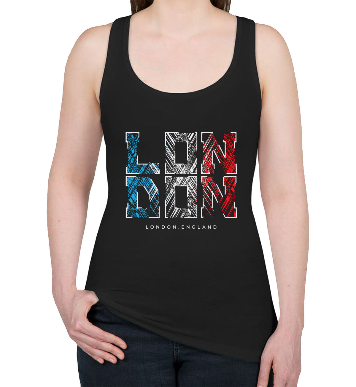 London England Women's Racerback Tank Top