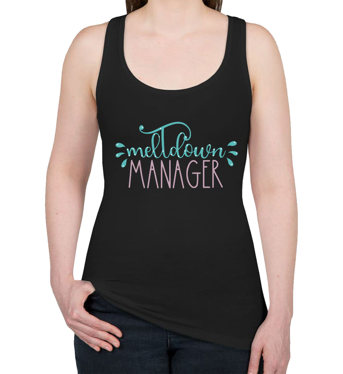 Meltdown Manager Mother's Day Women's Racerback Tank Top