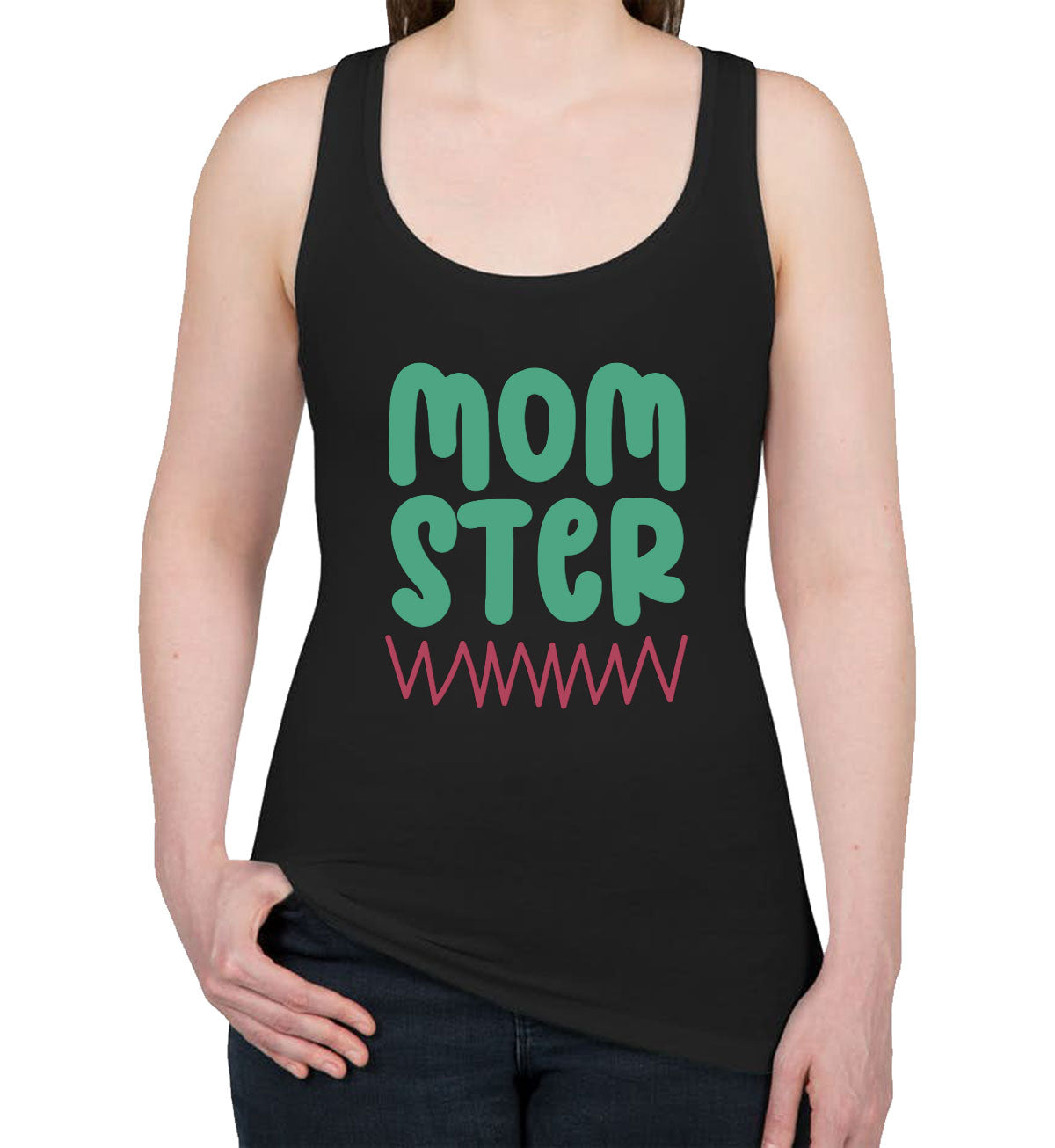 Momster Mother's Day Women's Racerback Tank Top