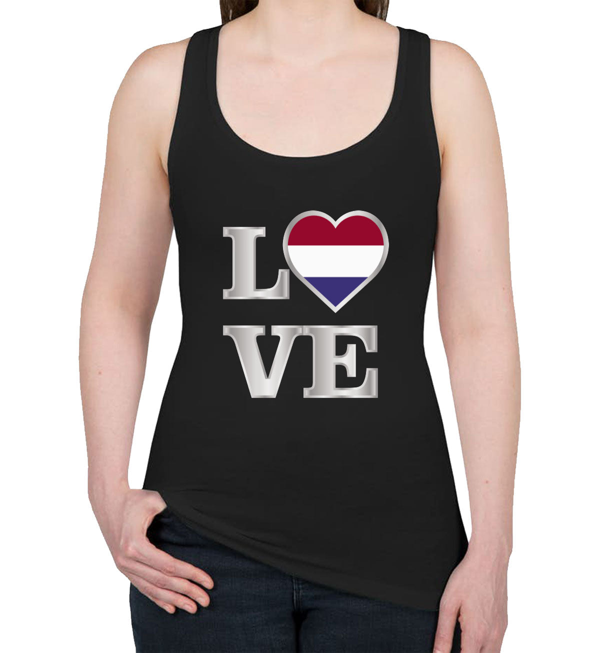 Netherlands Love Women's Racerback Tank Top