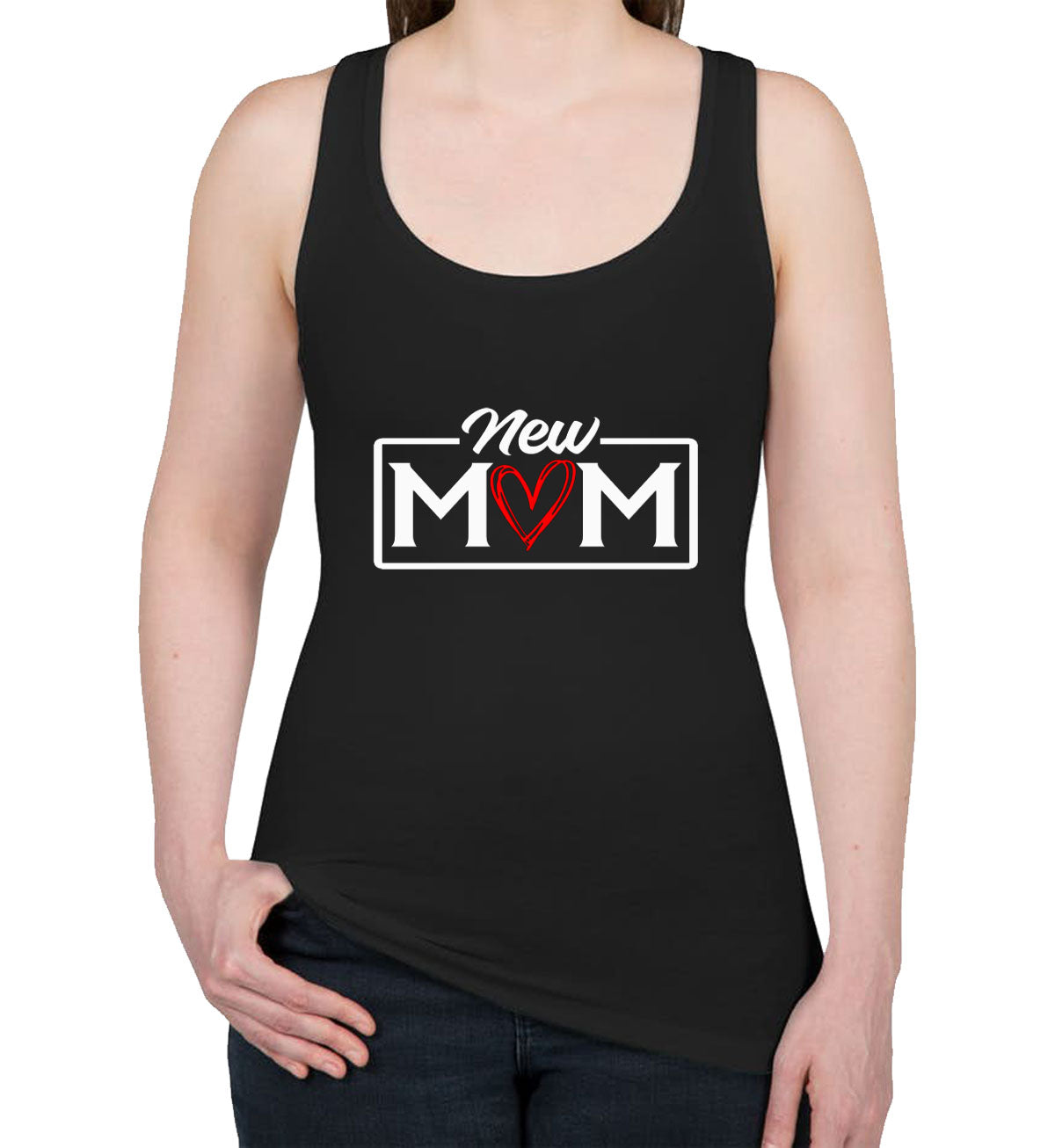 New Mom Mother's Day Women's Racerback Tank Top