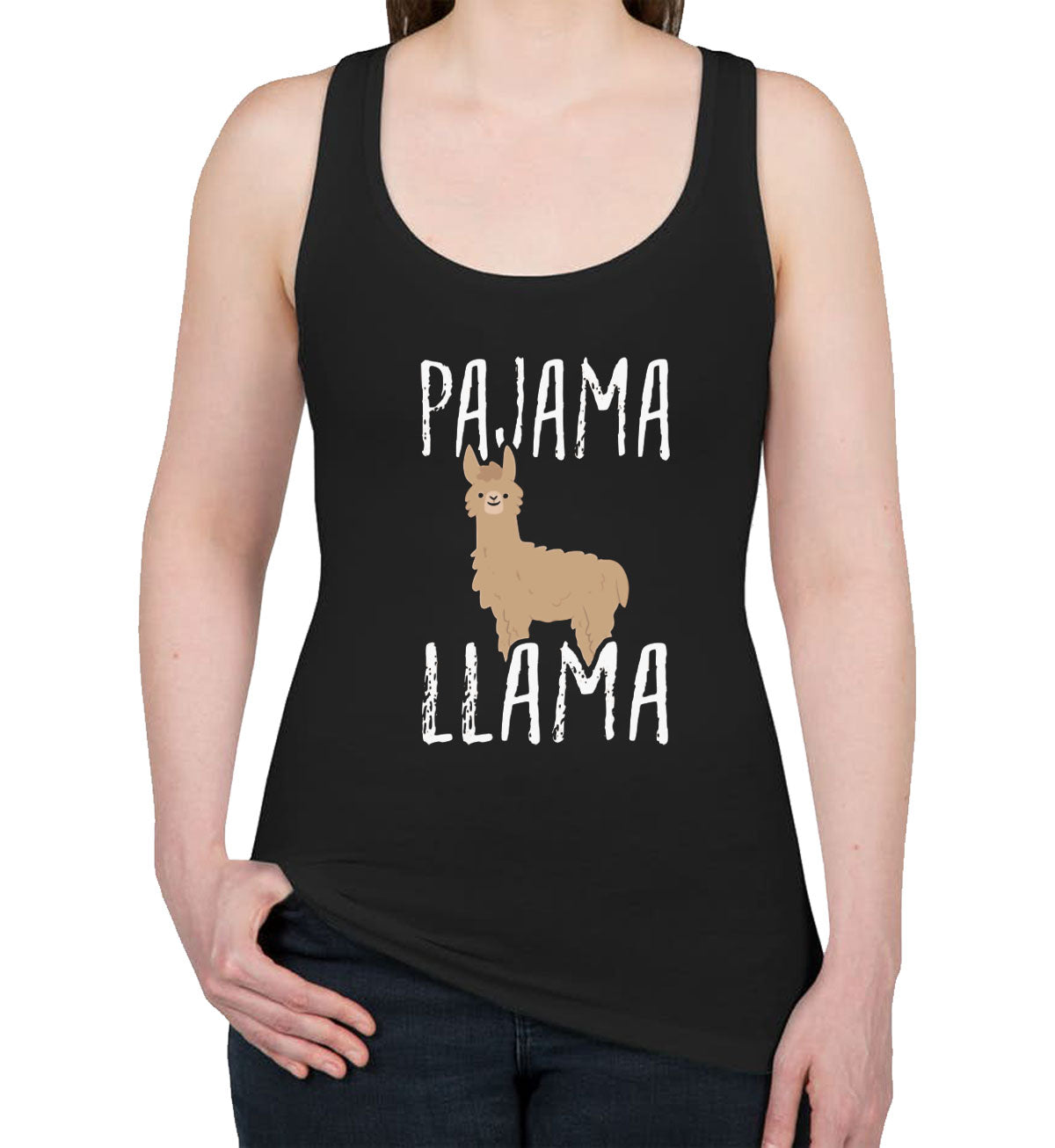 Pajama Llama Women's Racerback Tank Top