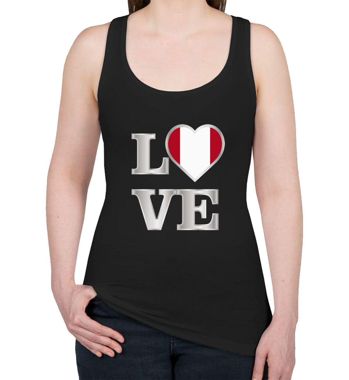 Peru Love Women's Racerback Tank Top