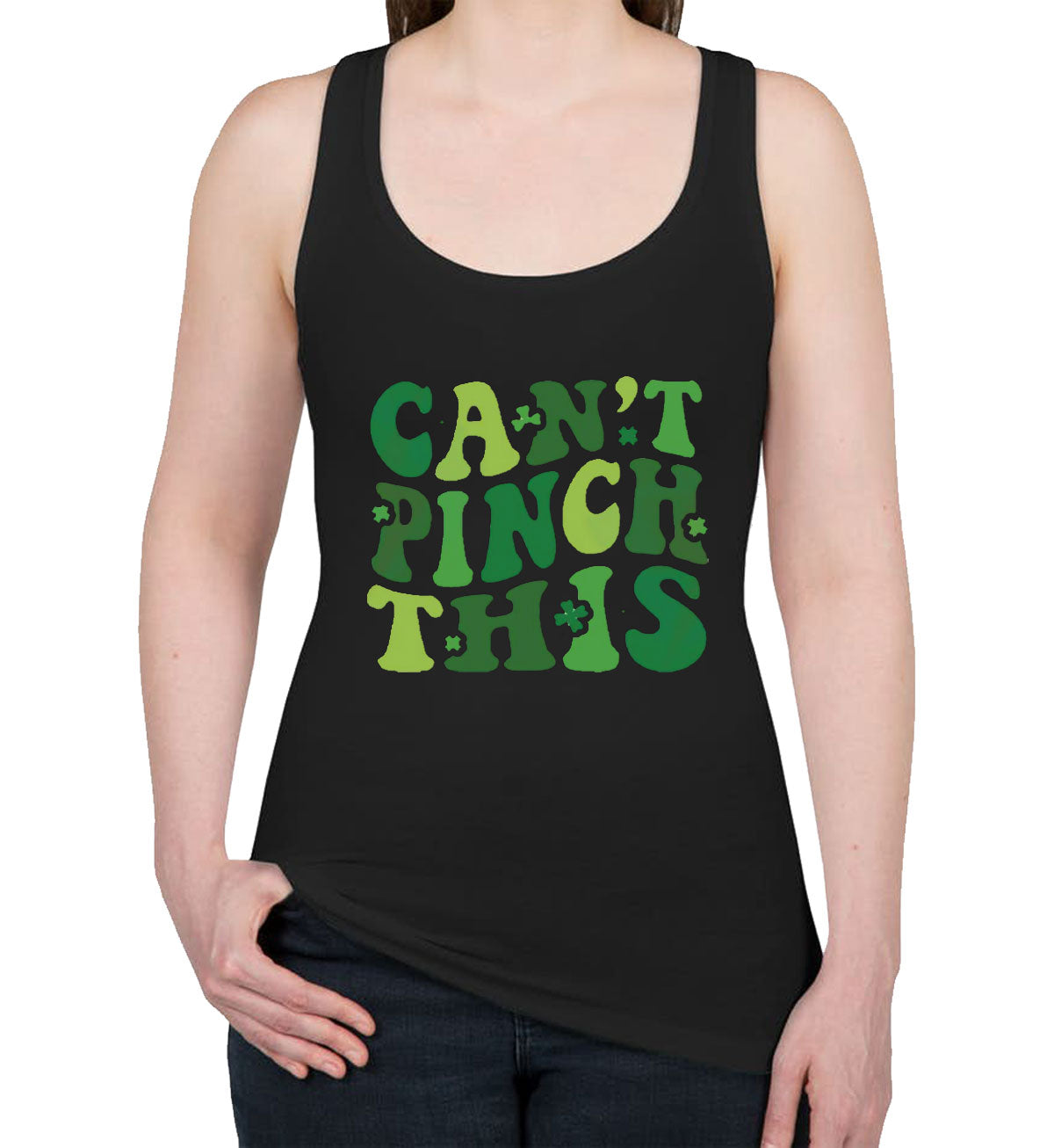 Can't Pinch This St. Patrick's Day Women's Racerback Tank Top