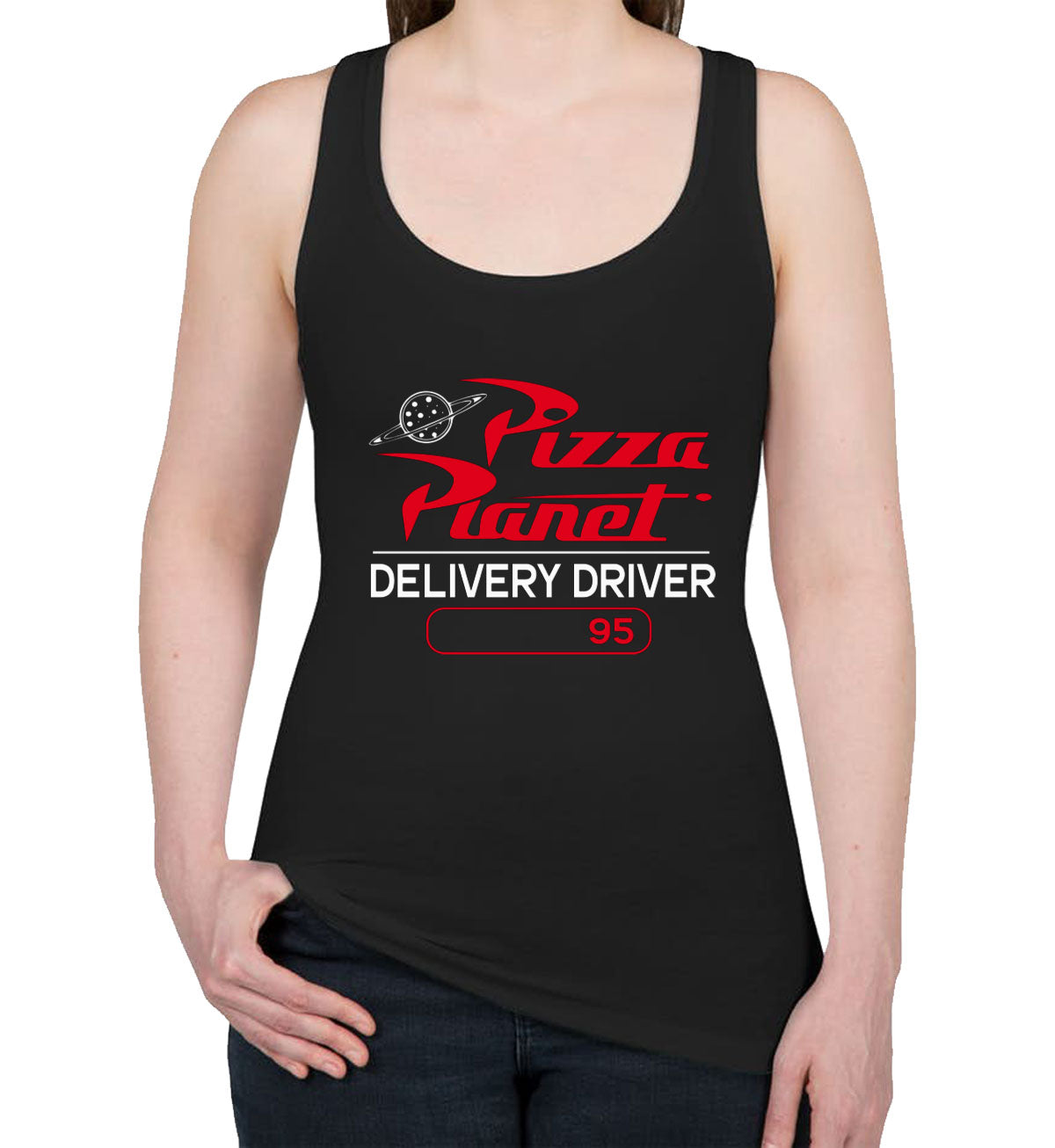 Pizza Planet Delivery Driver Women's Racerback Tank Top