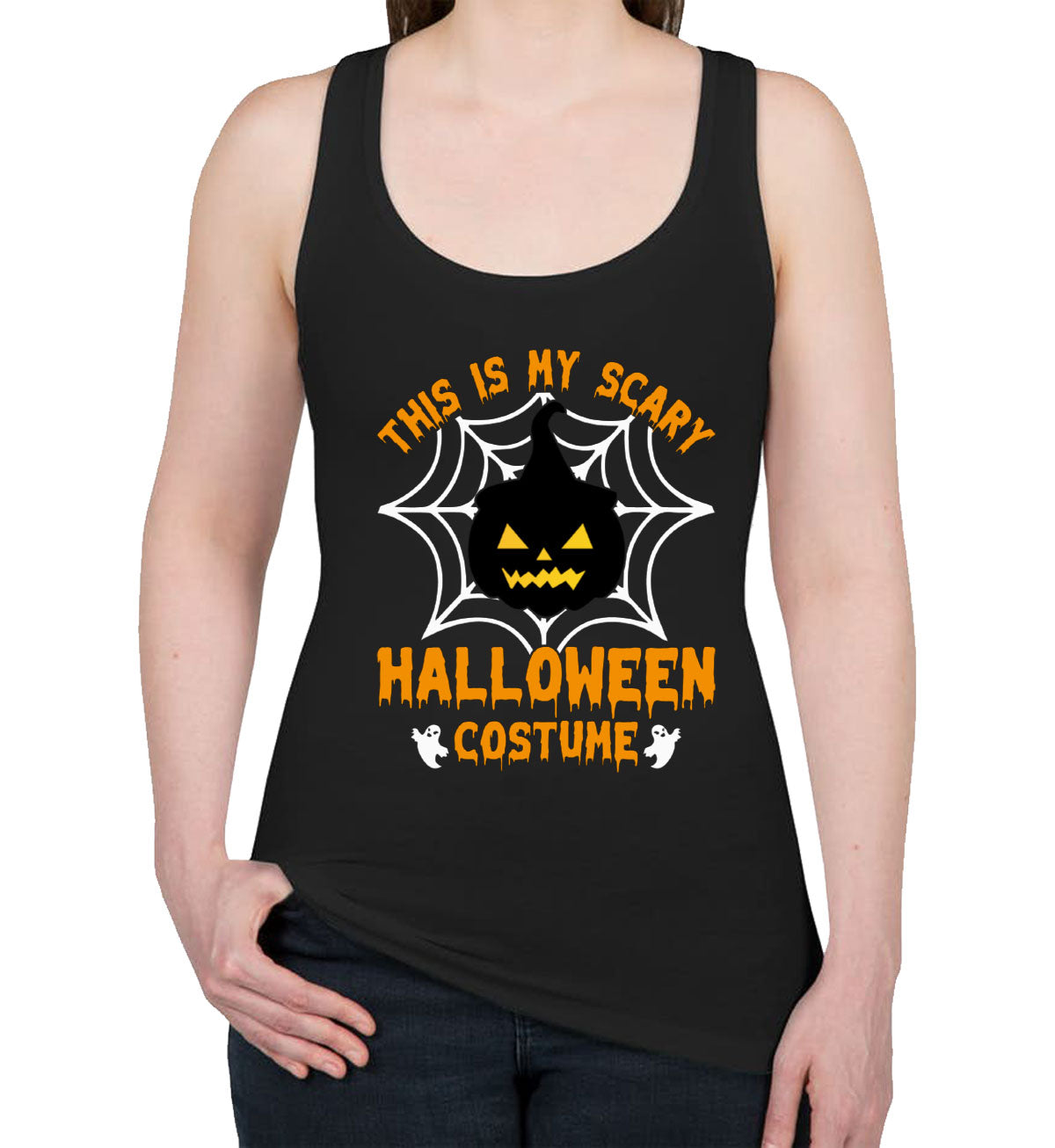 This Is My Scary Halloween Costume Women's Racerback Tank Top