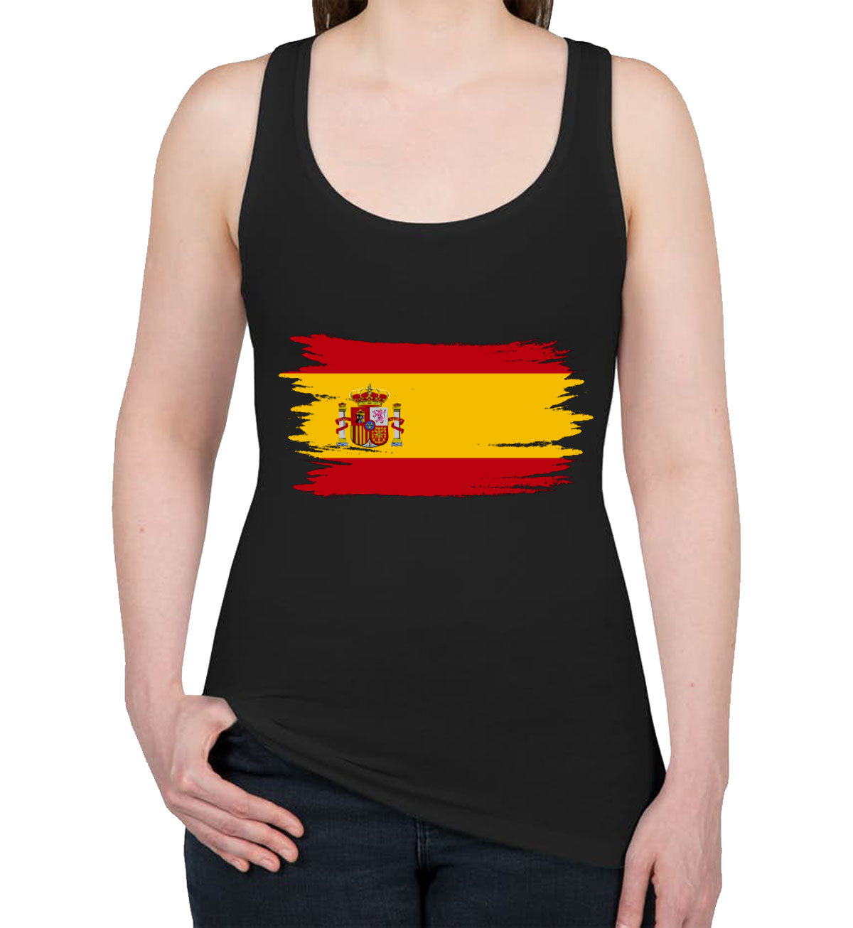 Spain Flag Women's Racerback Tank Top