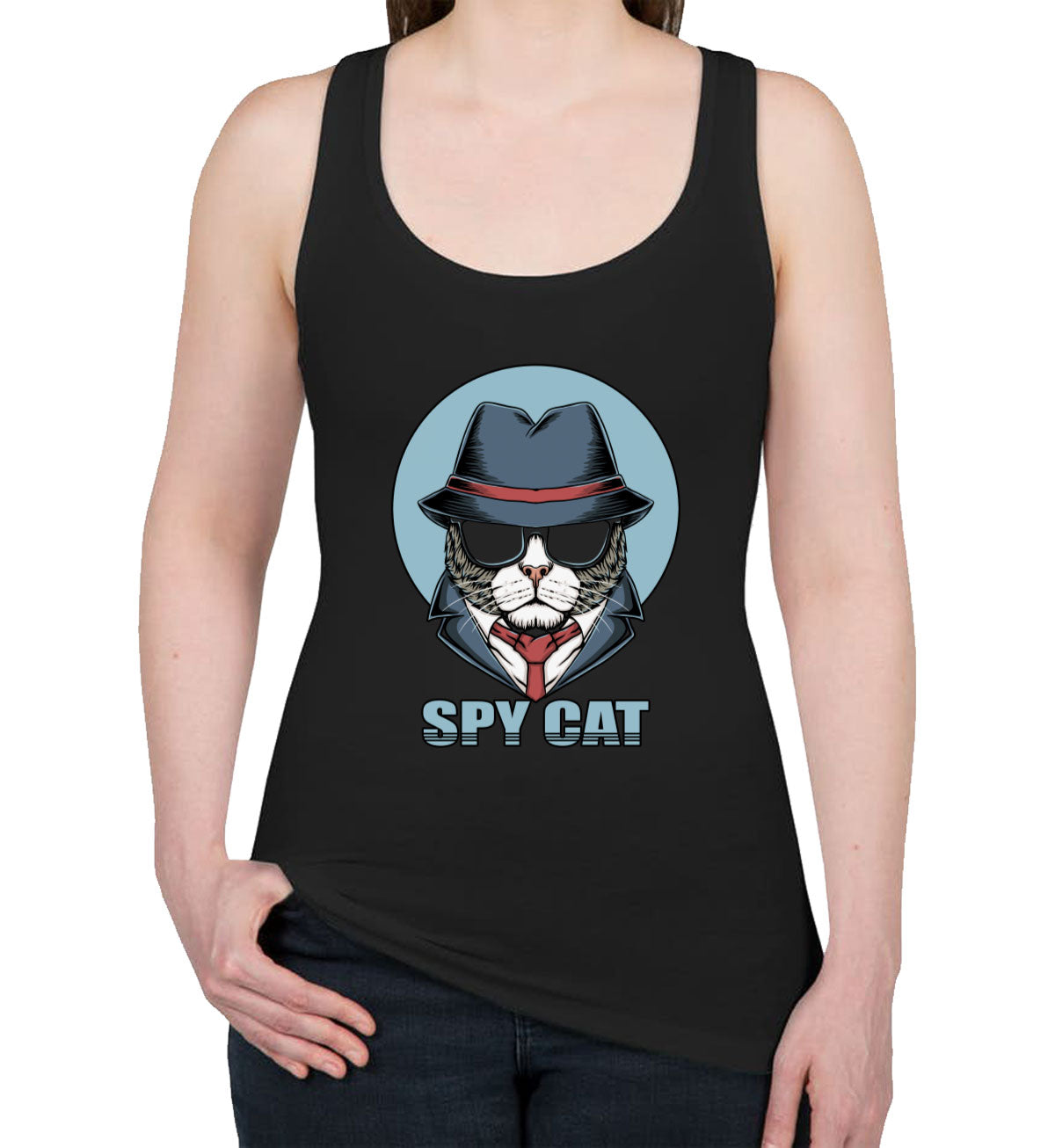 Spy Cat Women's Racerback Tank Top