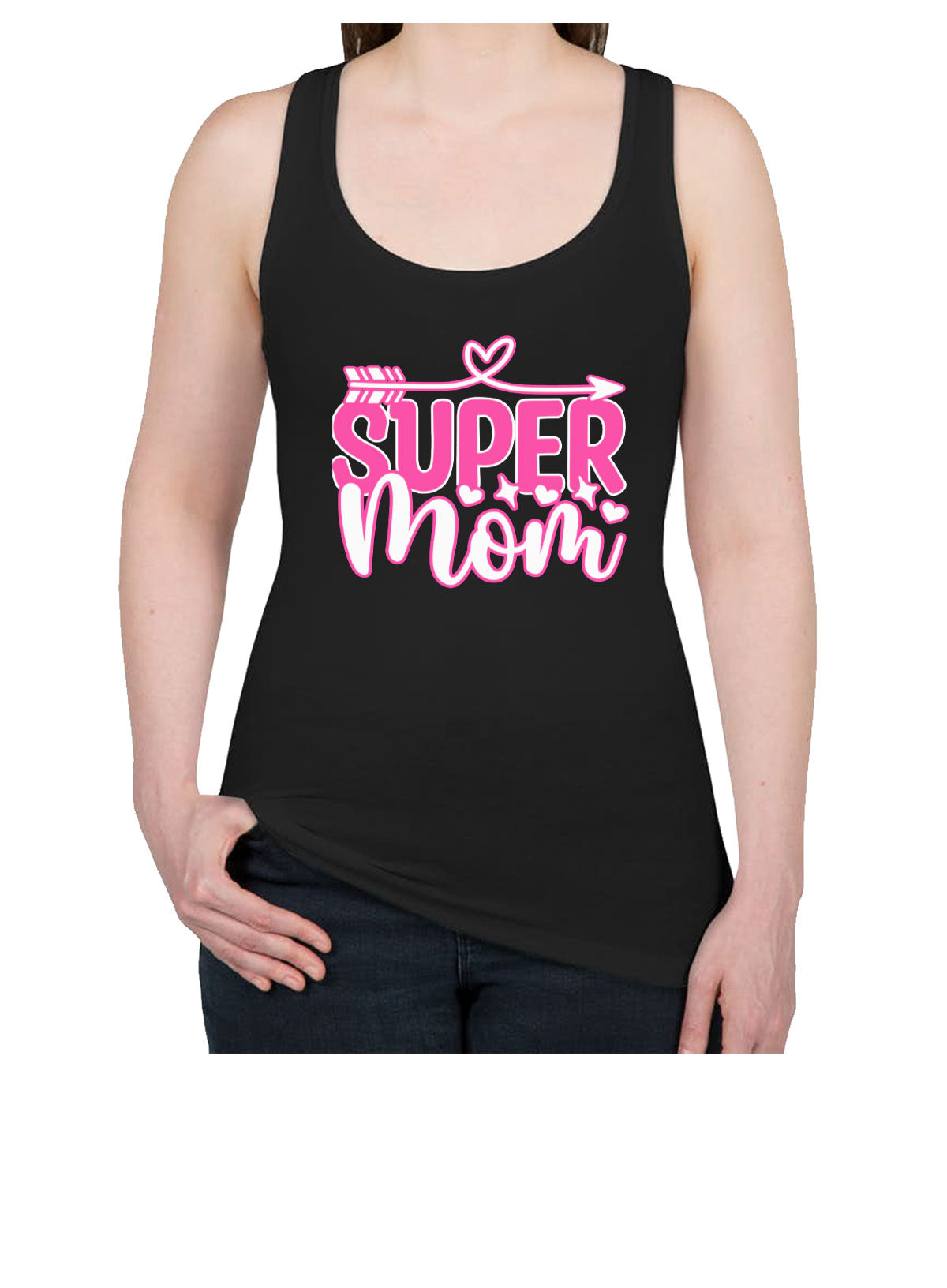 Super Mom Mother's Day Women's Racerback Tank Top