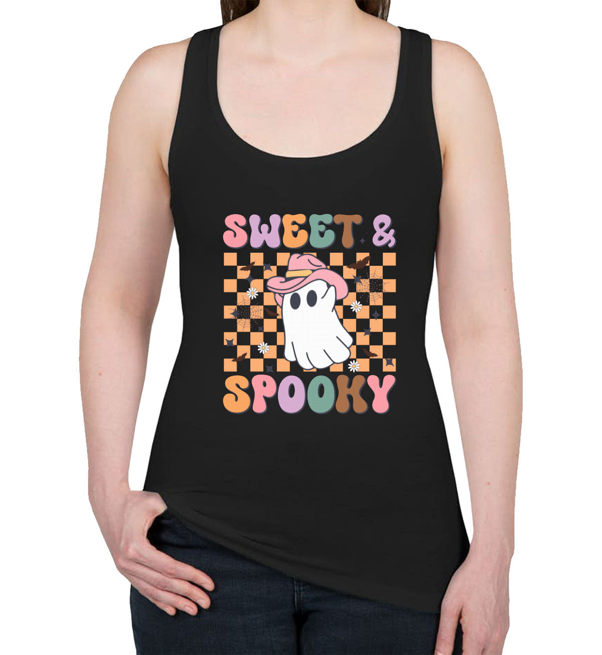 Sweet And Spooky Halloween Women's Racerback Tank Top