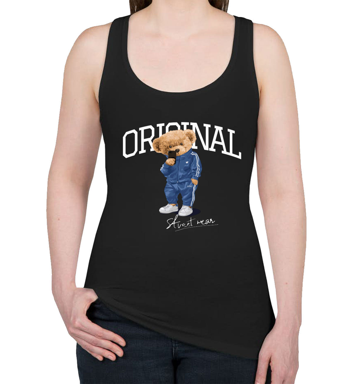 Teddy Bear Original Women's Racerback Tank Top